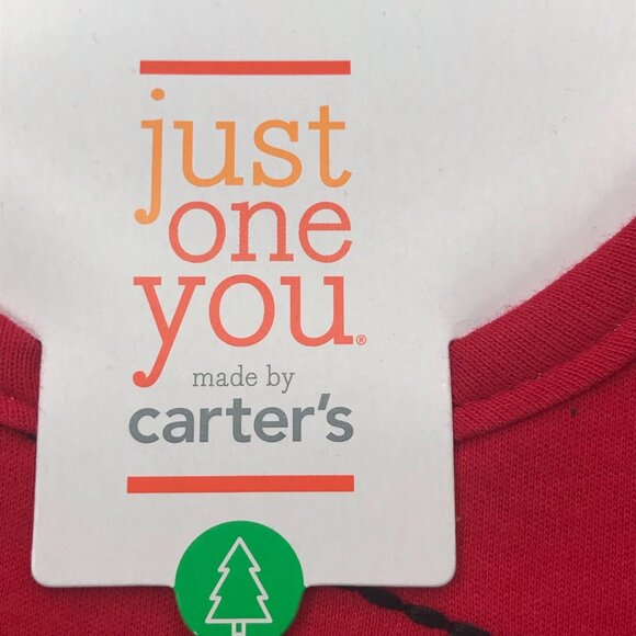 Just One You By Carters Red "My First Christmas" Baby Teething Bib New - Picture 6 of 10